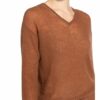 Maxmara Studio Pullover Flint Mit Schmucksteinbesatz Und Mohair braun