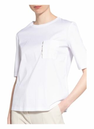 Maxmara Studio T-Shirt Mit Schmucksteinbesatz weiss