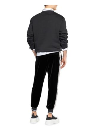 Mcm Samthose Im Jogging-Stil Mit Galonstreifen schwarz