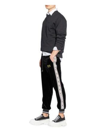 Mcm Samthose Im Jogging-Stil Mit Galonstreifen schwarz