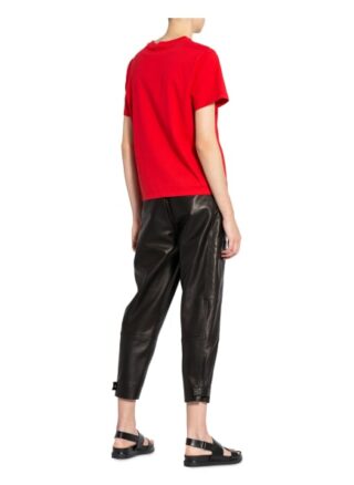 Mcm T-Shirt Mit Paillettenbesatz rot