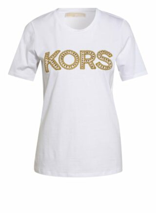 Michael Kors T-Shirt Mit Nietenbesatz weiss