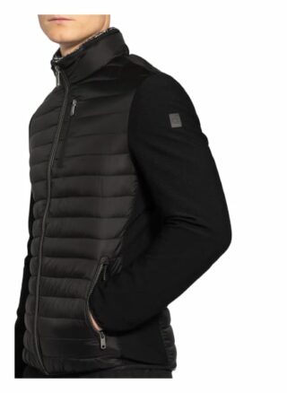 Milestone Steppjacke Ken Im Materialmix schwarz