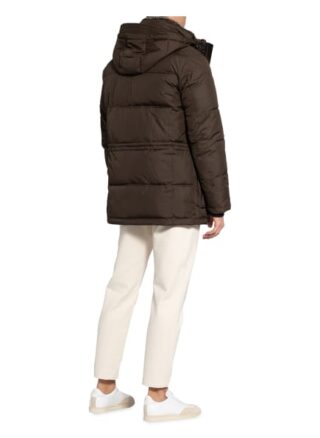 Milestone Steppjacke Odeo Mit Kunstpelzbesatz braun