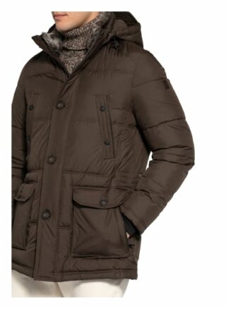 Milestone Steppjacke Odeo Mit Kunstpelzbesatz braun