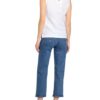 Mint & Mia Leinentop Mit Lochspitze weiss