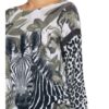 Monari Pullover Mit Leinen Und Schmucksteinbesatz grau
