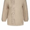 Monari Pullover Mit Schmucksteinbesatz beige