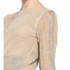 Monari Pullover Mit Schmucksteinbesatz beige