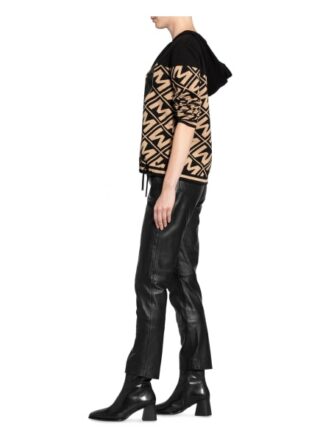 Monari Pullover Mit Schmucksteinbesatz braun
