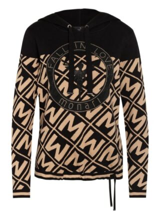 Monari Pullover Mit Schmucksteinbesatz braun