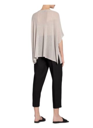 Monari Pullover Mit Schmucksteinbesatz grau