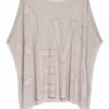Monari Pullover Mit Schmucksteinbesatz grau