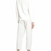 Monari Pullover Mit Schmucksteinbesatz weiss