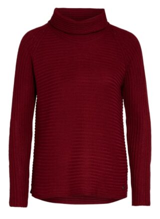 Monari Rollkragenpullover rot