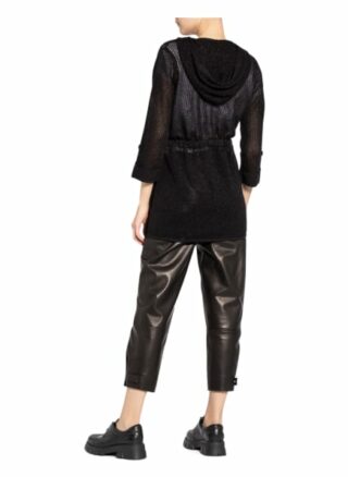 Monari Strickjacke Mit ¾-Arm Und Glitzergarn schwarz