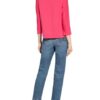 Monari Sweatshirt Mit 3/4-Arm Und Schmucksteinbesatz pink