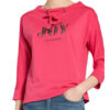 Monari Sweatshirt Mit 3/4-Arm Und Schmucksteinbesatz pink
