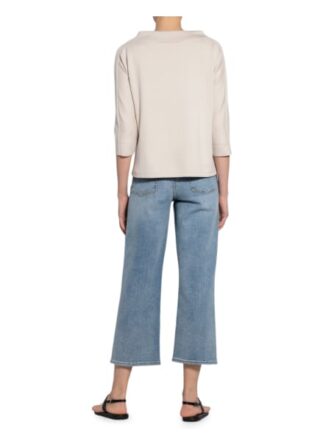 Monari Sweatshirt Mit Schmucksteinbesatz beige