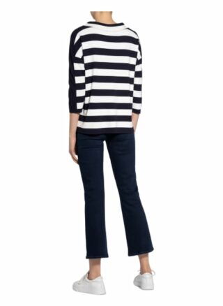 Monari Sweatshirt Mit Schmucksteinbesatz blau