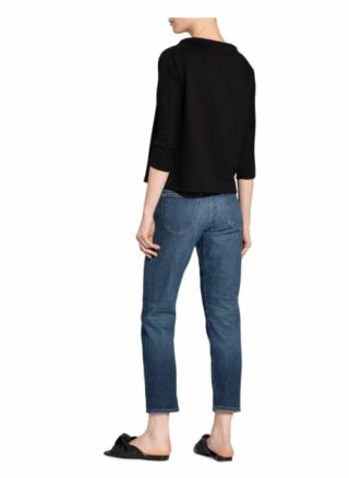 Monari Sweatshirt Mit Schmucksteinbesatz schwarz