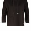 Monari Sweatshirt Mit Schmucksteinbesatz schwarz