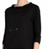 Monari Sweatshirt Mit Schmucksteinbesatz schwarz