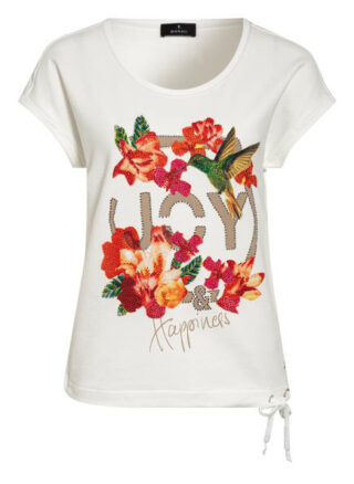 Monari T-Shirt Mit Nietenbesatz weiss