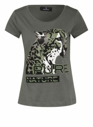Monari T-Shirt Mit Schmucksteinbesatz gruen