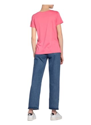 Monari T-Shirt Mit Schmucksteinbesatz pink