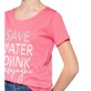 Monari T-Shirt Mit Schmucksteinbesatz pink