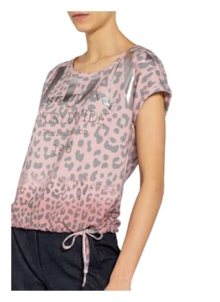 Monari T-Shirt Mit Schmucksteinbesatz rosa