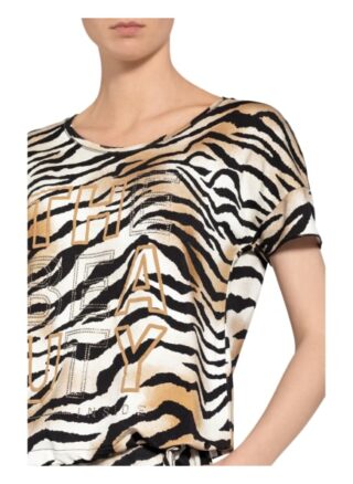 Monari T-Shirt Mit Schmucksteinbesatz schwarz