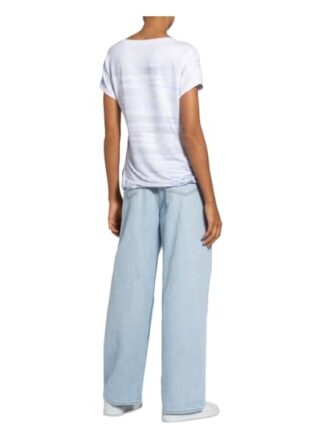 Monari T-Shirt Mit Schmucksteinbesatz weiss