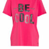 Monari T-Shirt Mit Schmucksteinbsatz pink