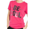 Monari T-Shirt Mit Schmucksteinbsatz pink