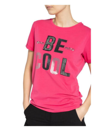 Monari T-Shirt Mit Schmucksteinbsatz pink