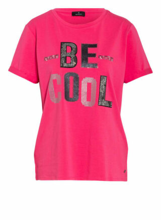 Monari T-Shirt Mit Schmucksteinbsatz pink