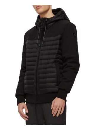 Moose Knuckles Kapuzenjacke schwarz