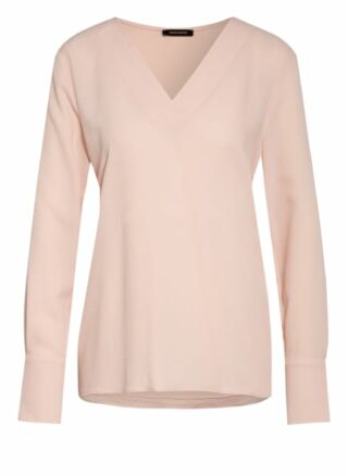 More & More Blusenshirt Im Materialmix rosa