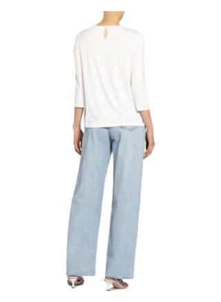 More & More Blusenshirt Im Materialmix weiss