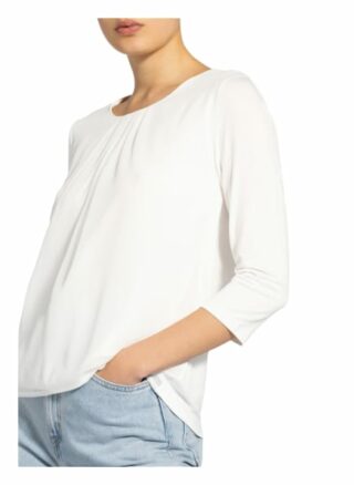 More & More Blusenshirt Im Materialmix weiss