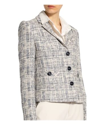 More & More Bouclé-Blazer weiss