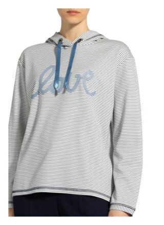 More & More Hoodie Mit Glitzergarn weiss