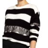 More & More Pullover Mit Spitzenbesatz schwarz