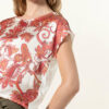 More & More T-Shirt Im Materialmix rot