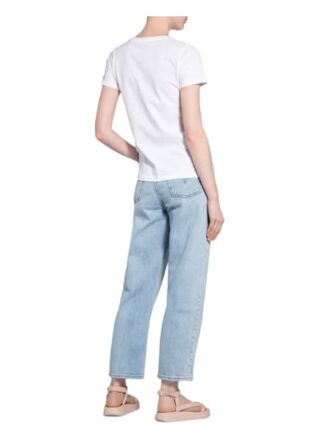 More & More T-Shirt Mit Paillettenbesatz weiss
