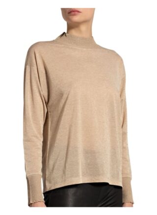 Mos Mosh Longsleeve Cher Mit Glitzergarn beige