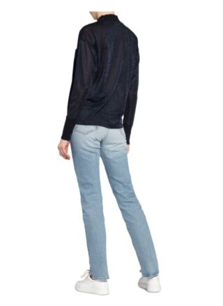 Mos Mosh Longsleeve Cher Mit Glitzergarn blau