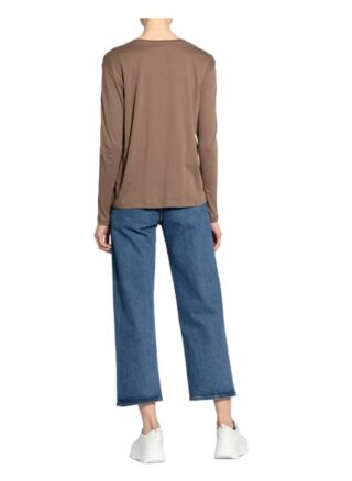 Mos Mosh Longsleeve Leah Mit Schmucksteinbesatz beige